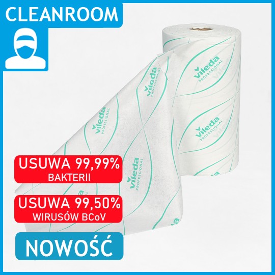 Ścierka r-MICRONSOLO ROLL [(180 listków w rolce) z recyklingu antybakteryjna antywirusowa]